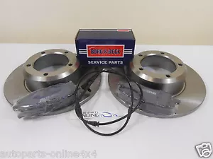 DISCOVERY 3 TDV6 FRONT DISCS + BORG & BECK PADS +SENSOR-BDB06F - Picture 1 of 1