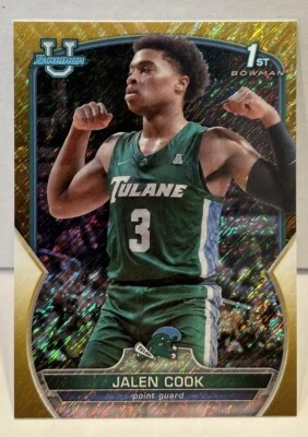 2023 Bowman U Jalen Cook Gold Shimmer #/50 - Image 1 of 2