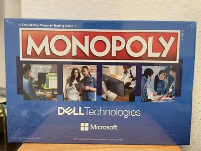 NEW Monopoly Dell Technologies Microsoft Board Game Factory Sealed HASBRO USA - Image 1 of 4