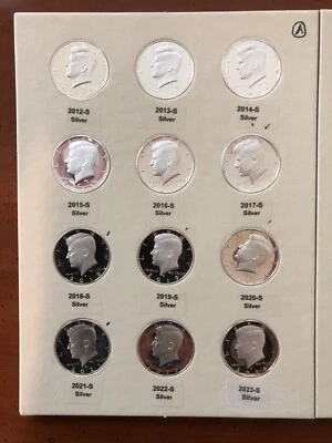2012 - 2023 Cameo Proof Silver Kennedy Half Dollar 12pc Set - Image 1 of 2
