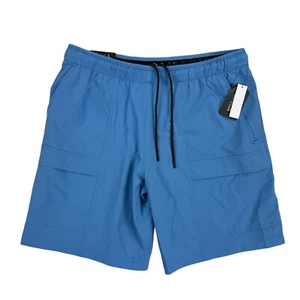 Bass Outdoor Mens Everyday Pull-On Drawstring Stretch Shorts Blue L - Picture 1 of 4