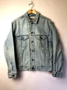 Levi's 70507-0311 Herren Trucker Jeansjacke Größe Medium abgenutzt & verblasst Vintage - Bild 1 von 12