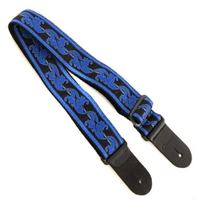Ovation Guitar Nylon Strap Signature Leaf Regal Blue - Picture 1 of 3