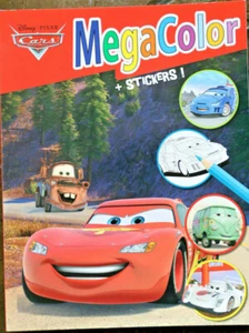 +Malbuch ++Megacolor +CARS+ Sticker++Disney ++518568++neu und unbenutzt++ - Picture 1 of 2