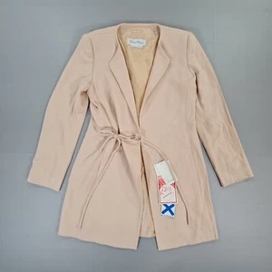 Max Mara Womens Coat Beige 10 UK Wool Lightweight Jacket - Picture 1 of 9