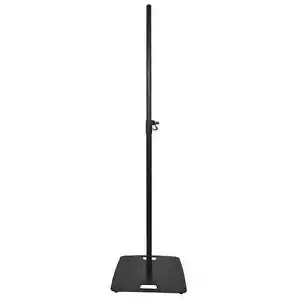 QTX Heavy Duty Adjustable PA Speaker Stand with Square Base Black Steel Stage DJ - Picture 1 of 4