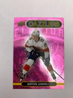 2021-22 Upper Deck Dazzlers Pink #DZ116 Anton Lundell - Florida Panthers - Image 1 of 2