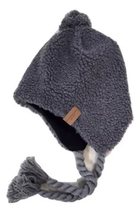 NEFF Youth Boys Himalayan Grey Laplander Beanie Knit Hat New - Picture 1 of 1
