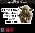 Yoda Sticker Tailgating Vinyl Tailgate Car Bumper Funny Jdm Star Wars Window