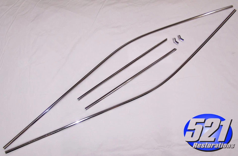 PREMIUM Drip Rail Roof Moulding Trim Fit 68 69 70 Satellite RoadRunner GTX Mopar Foto 1 de 1