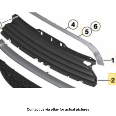 2010-2012 Mini Cooper Front Grille USED OEM 51112751291 - Image 1 of 4
