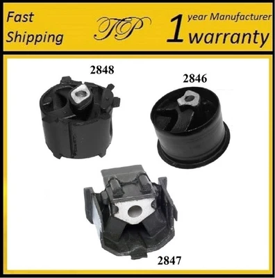 3 piezas montaje de motor y transmisión para 1995-1999 Plymouth Neon 2,0 L Foto 1 de 4