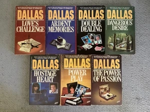 Dallas TV Serie Vintage Taschenbücher 7 Bücher Lot Seifen & Serien 2-7 & 9 Romane - Bild 1 von 5
