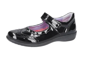 Zapatos escolares Ricosta Beryl de charol negro para niñas mayores - Imagen 1 de 2