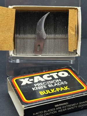 Cuchillo de talla cóncavo hobby X-acto #28 original de colección 100 piezas HECHO EN EE. UU. Foto 1 de 4