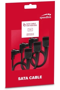 Speedlink 3x SATA-3 kabel do transmisji danych S-ATA 6 Gb/s High Speed dysk twardy SSD HDD 90° - Zdjęcie 1 z 3