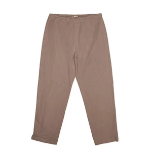 EILEEN FISHER $178 Stretch Cotton Tapered Leg Ankle Pant Gray Medium - Picture 1 of 3