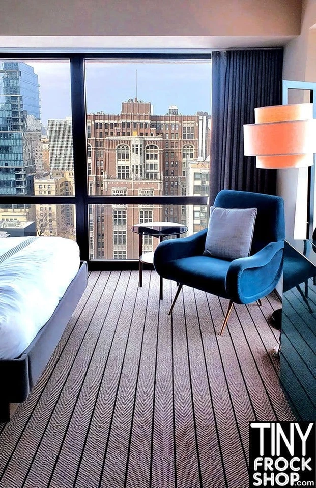 A-267 12" Fashion Doll Photography Background -Standard - City View Room - Image 1 of 1