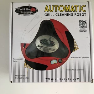 Grillbot Automatischer Grillreinigungsroboter Getestet Alarm Timer Wiederaufladbar Schwarz P6 - Bild 1 von 5