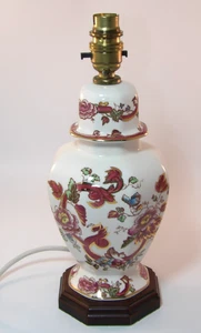Masons Ironstone Red Mandalay 12" Octagonal Table Bedside Lamp Light c1990 VGC - Picture 1 of 7