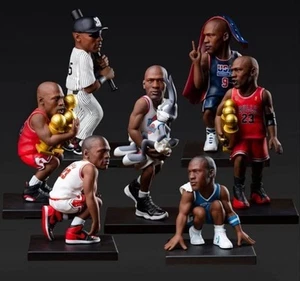 Michael Jordan 4inch Figures set of 7 NBA Basketball Chicago Bulls New Unused - Picture 1 of 4