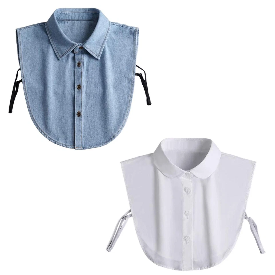 Colletto finto professionale abito decorativo colletto finto mezza parte - Immagine 1 di 1