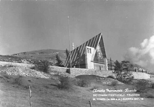 A7768) CHIESETTA MONUMENTO COMBATTENTI ITALO FRANCESI GUERRA M. TOMBA TREVISO  - Picture 1 of 2