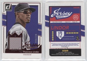 2016 Panini Donruss Jersey Kings Red /199 Francisco Lindor #JK-FL