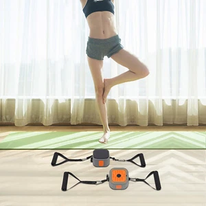 2pz Fasce Allenamento Resistenza e Pompa con Maniglie Yoga Elastico Fitness Esercizio - Foto 1 di 17