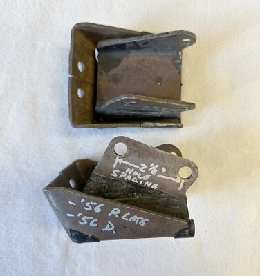 1956 Plymouth Fury Belvedere Plaza Savoy Late V8 Engine Motor Mounts 2.5" Space - Image 1 of 4