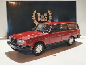 BOS Models 1989 Volvo 240 GL Station Wagon 1:18 Scale Resin Car LE 1,000 Red - Picture 1 of 17