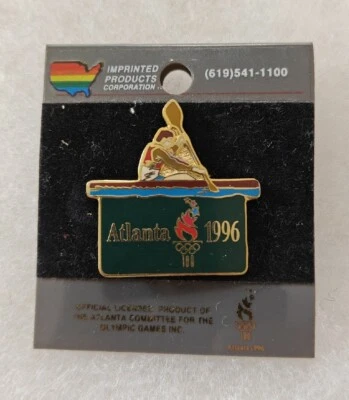 Vintage 1996 Atlanta Olympics Rowing Enamel Hat / Lapel Pin NOS - Image 1 of 4