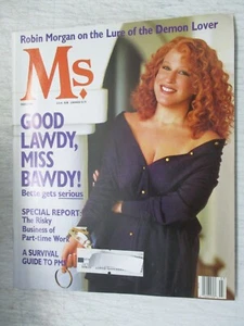MS. MAGAZINE MARCH 1989 BETTE MIDLER ABORIGINAL PAINTINGS WOMEN'S FEMINISM - Picture 1 of 2