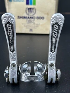 Vintage Shimano 600 EX Arabesque Friction Downtube Clamp-On Shift Levers NOS! - Picture 1 of 12