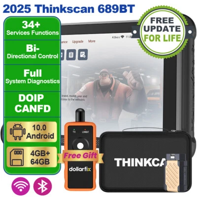 2025 ThinkScan 689BT Car Bidirectional Scanner Auto Full System Diagnostic Tool - Image 1 of 4