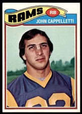 1977 Topps John Cappelletti Rookie Football Card Los Angeles Rams #108