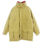 Japan Used Fashion Ulcolow Down Jacket Hood Storage Nylon Stand Collar 38 Beig