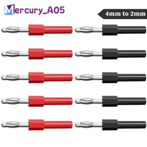 4mm Bananenstecker auf-2mm Buchsen Adapterstecker Eingebaute innere Feder - Bild 1 von 8