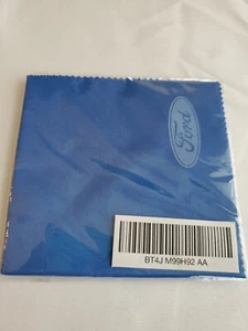 Genuine Ford OEM Radio Screen Wipe Cleaning Cloth New Sealed Blue BT4JM99H92AA - Picture 1 of 7
