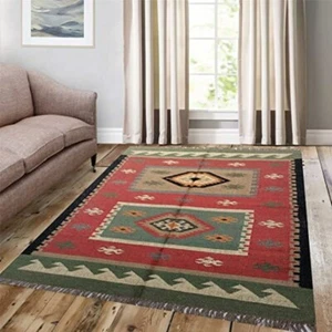 Loom Art Rug Handmade wool jute rug living room bedroom area rug modern rug - Picture 1 of 6