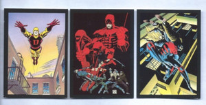 1993 Daredevil TRITON Marvel COMICS PROMO 3 CARD SET Frank Miller John Romita Jr