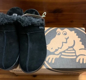Crocs cobbler suede leather clogs/mules - Picture 1 of 11