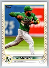 2022 TOPPS #520 Elvis Andrus GOLD STAR NM/MINT