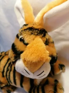 Plüsch Heunec Hase Braun schwarz gestreift,, Seltenheit,, super Kuschelweich - Bild 1 von 9