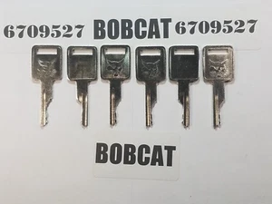 (6) Bobcat, Case, IR, Ignition Keys Skid Steer 1838 1840 1835B 1835C 1845B 1845C - Picture 1 of 1