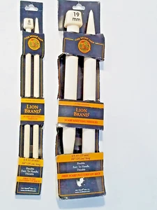 lot 2 Lion Brand KNITTING NEEDLES US 35 & US 11, both 10" long, NIP - Picture 1 of 8