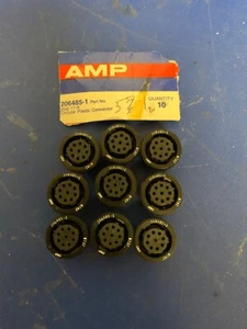 Lote x 9 206485-1 Conector Circular Estándar Enchufe - Imagen 1 de 2