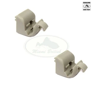 LAND ROVER SUNVISOR RETAINER CLIP SET x2 RANGE P38 BTR1880LUM OEM - Picture 1 of 1