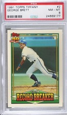 1991 Topps Factory Set Collector's Edition (Tiffany) George Brett #2 PSA 8 HOF