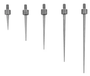 Puntos de contacto de punto de aguja punta R0,3 para indicador de dial medidor de profundidad #4-48 rosca - Imagen 1 de 8
